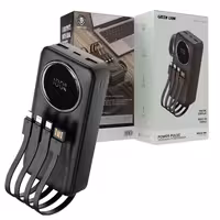 پاوربانک 30000mAH فست دارای کابل متصل Green Lion Power Pulse 30000 mAh Powerbank PD 22.5W