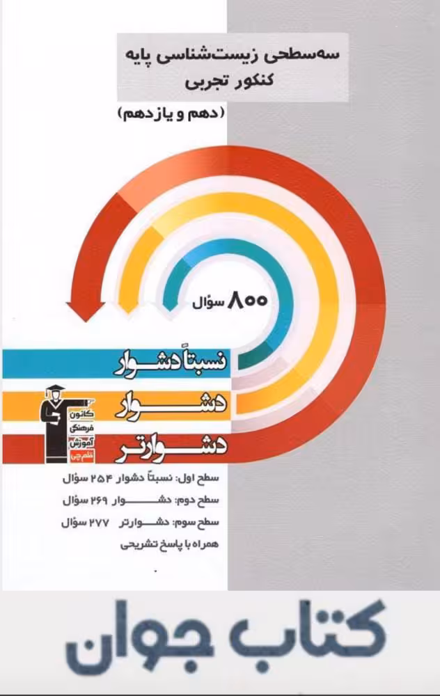 سه سطحی زیست شناسی پایه دهم و یازدهم قلم چی