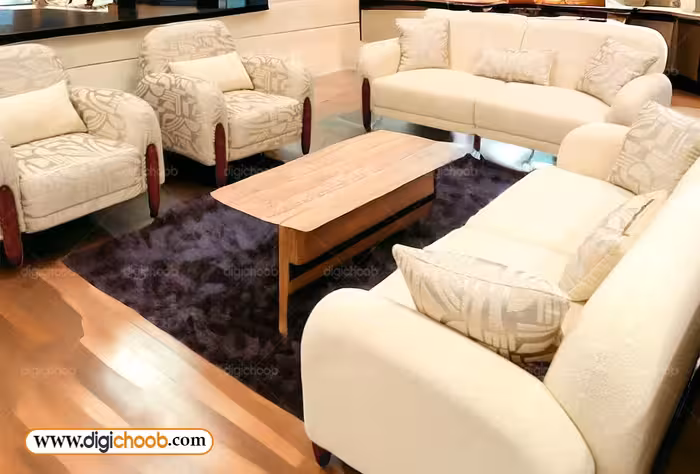 مبل مینیمال پایه چوبی پاندا