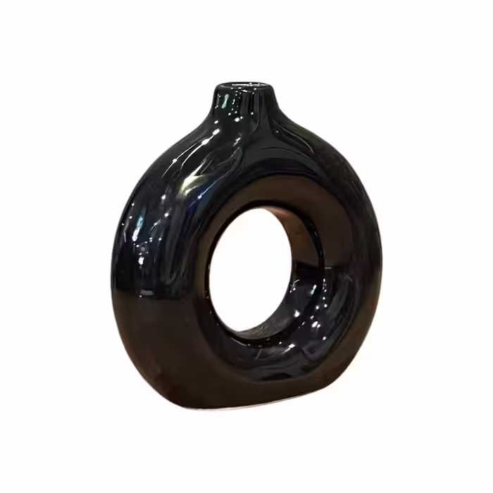 گلدان دکوری مدل  دونات طرح دژاوو