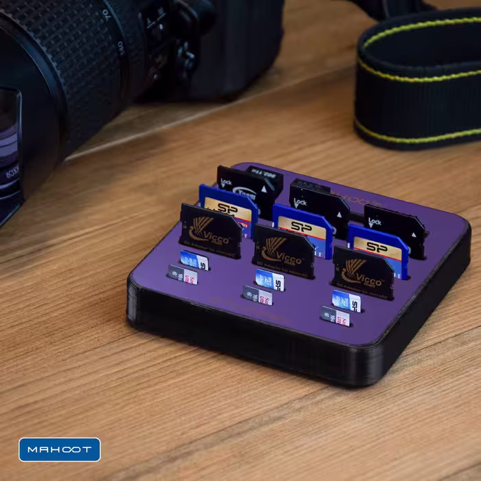نظم دهنده فضای ذخیره سازی ماهوت مدل Matte-BlueBerry-496 مناسب برای فلش و مموری کارت