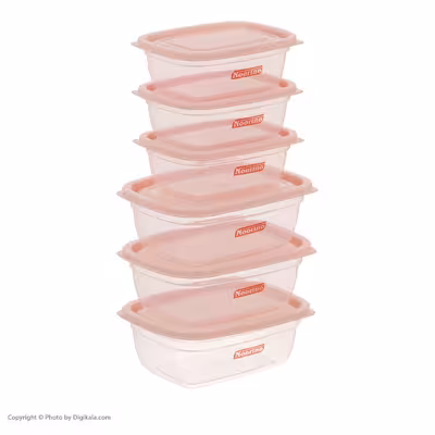 ظرف نگهدارنده نورینو مدل سامان مجموعه 6 عددی