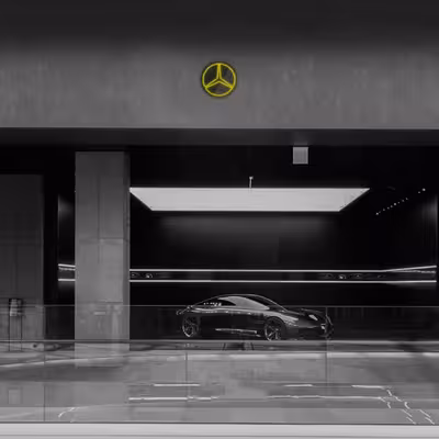 چراغ دیواری نئون دیزاین طرح Benz-BL_YL