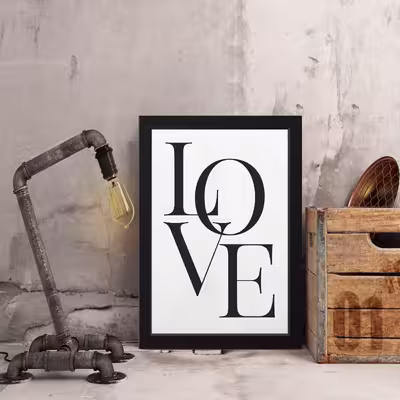تابلو مدل LOVE کد S2525-b