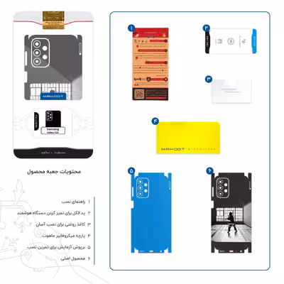 برچسب پوششی ماهوت مدل Karate-FullSkin مناسب برای گوشی موبایل سامسونگ Galaxy A23