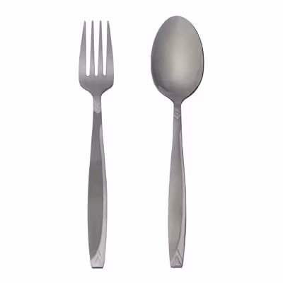 قاشق و چنگال غذاخوری 12 پارچه مدل براق کد UN - 3513