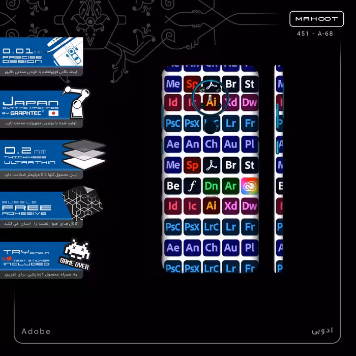 برچسب پوششی ماهوت مدل Adobe-FullSkin مناسب برای گوشی موبایل نوکیا 5.3