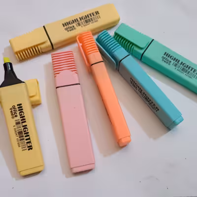 ماژیک علامت گذار مدل office مجموعه 6 عددی