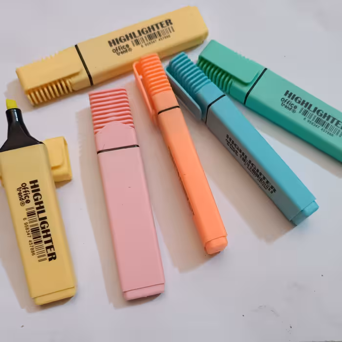 ماژیک علامت گذار مدل office مجموعه 6 عددی