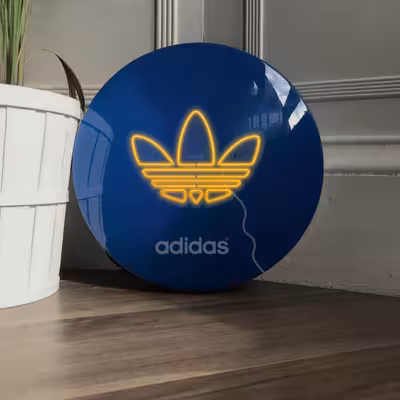 چراغ دیواری نئون دیزاین طرح Adidas-Logo_YL
