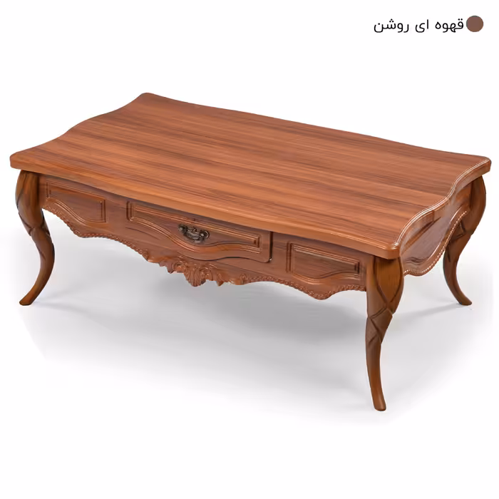 میز پذیرایی میز چوب مدل پیچک مجموعه 4 عددی