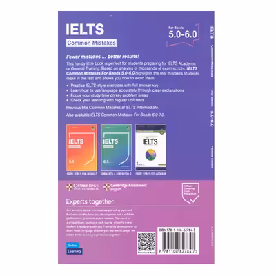 کتاب IELTS Common Mistakes For Bands 5.0-6.0 اثر Pauline Cullen انتشارات الوندپویان