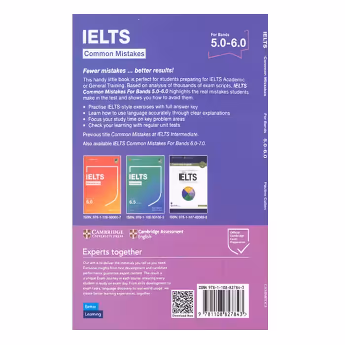 کتاب IELTS Common Mistakes For Bands 5.0-6.0 اثر Pauline Cullen انتشارات الوندپویان