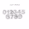 قالب رزین مدل اعداد انگلیسی کد NU-CL1