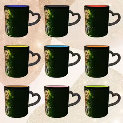 ماگ حرارتی مدل دسته قلبی اکلیلی طرح رونالدو کد 73