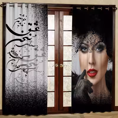 پرده پانچی کد 5699 سایز 280x140 سانتی متر