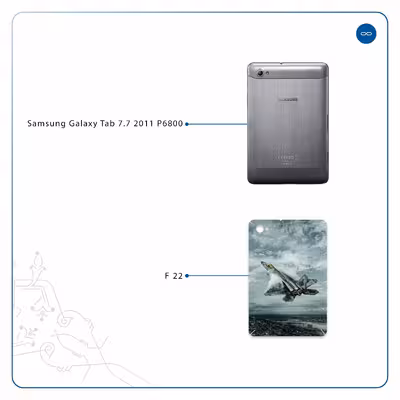 برچسب پوششی ماهوت مدل F-22 Raptor مناسب برای تبلت سامسونگ Galaxy Tab 7.7 2011 P6800