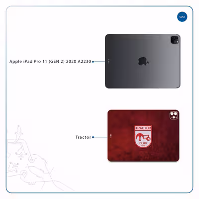 برچسب پوششی ماهوت مدل Tractor مناسب برای تبلت اپل iPad Pro 11 (GEN 2) 2020 A2230