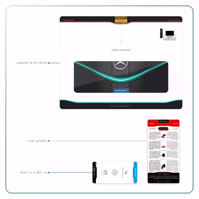 برچسب پوششی ماهوت مدل Mercedes-Benz مناسب برای تبلت سامسونگ Galaxy Tab S5e 10.5 2019 T720
