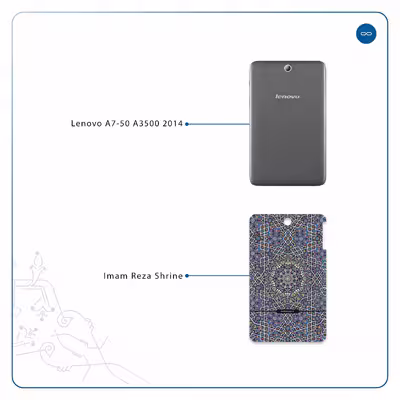 برچسب پوششی ماهوت مدل Iran-Tile6 مناسب برای تبلت لنوو A7-50 A3500 2014