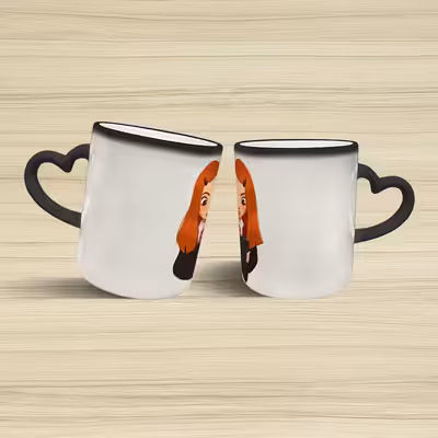 ماگ حرارتی مدل دسته قلبی طرح هری پاتر کد 70