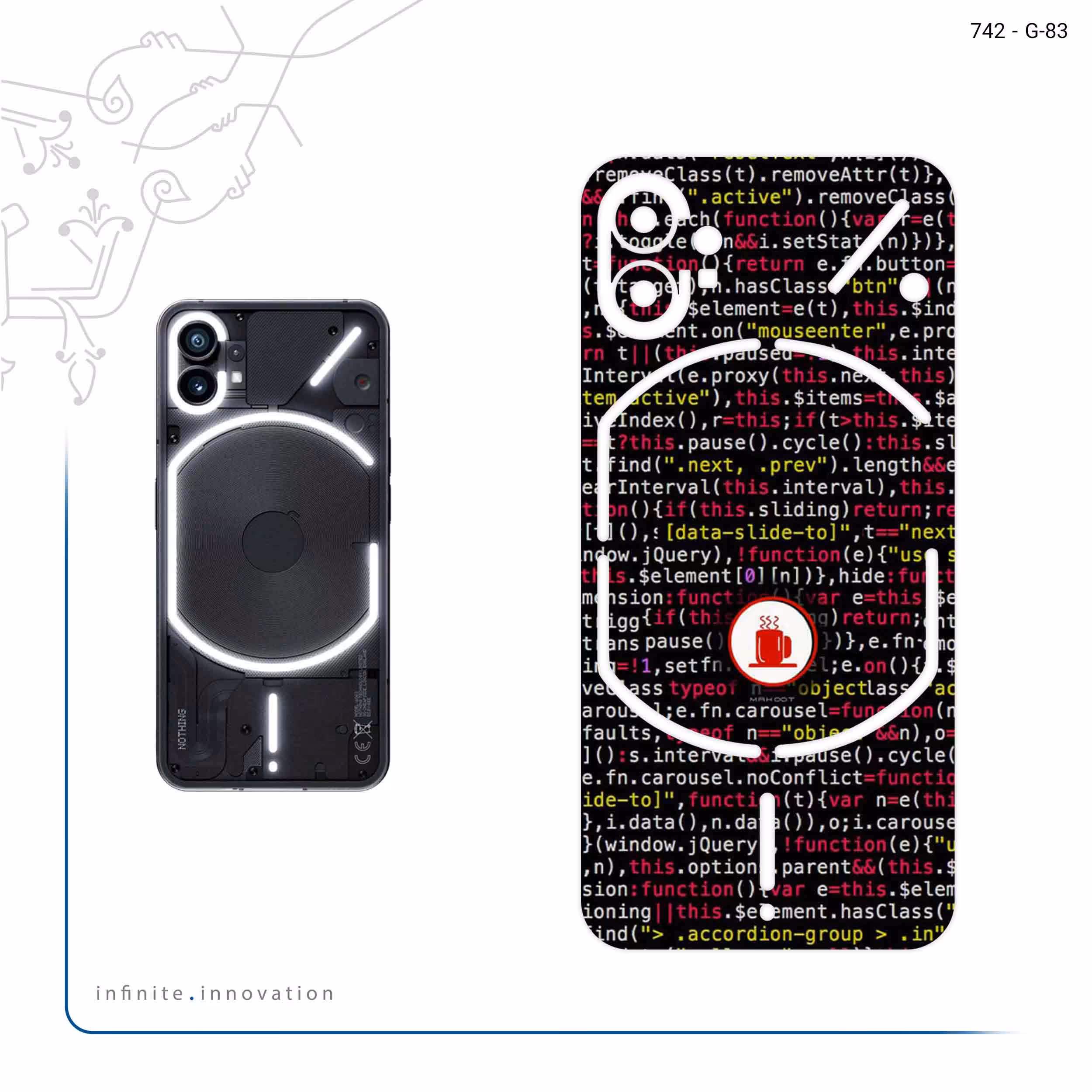 برچسب پوششی ماهوت مدل Programming 1 مناسب برای گوشی موبایل ناتینگ Phone 1