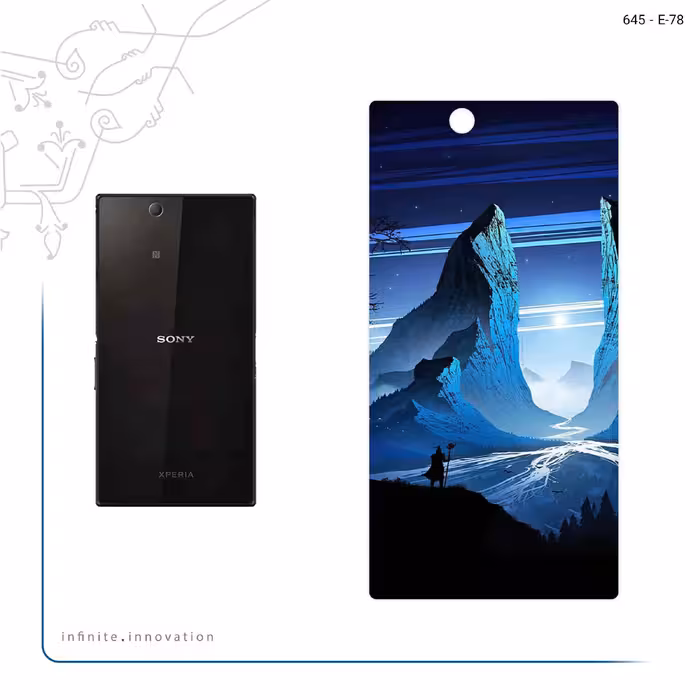 برچسب پوششی ماهوت مدل Blue Mountains Digital Art مناسب برای گوشی موبایل سونی Xperia Z Ultra