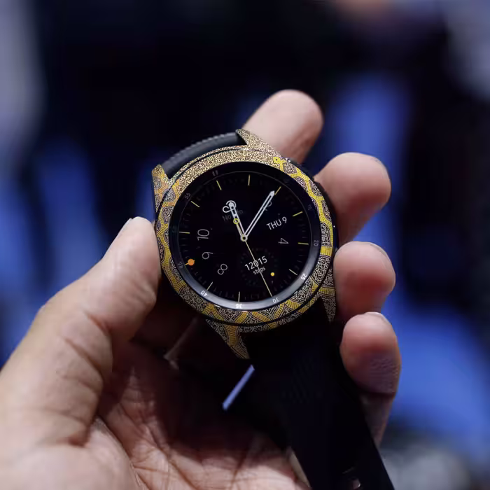 برچسب ماهوت طرح Iran-Tile2 مناسب برای ساعت هوشمند سامسونگ Galaxy Watch 42mm