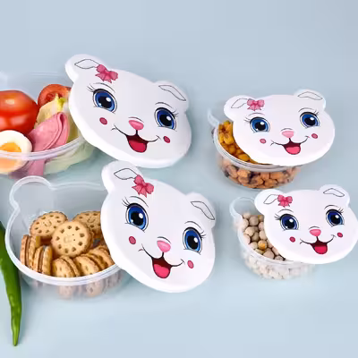  ظرف نگهدارنده غذای کودک هوبی لایف کد 2098 مجموعه 4 عددی