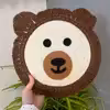 دیوارکوب بافتنی طرح حیوانات مدل مکرومه مجموعه سه عددی