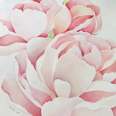 تابلو نقاشی اکریلیک مدل گل رز