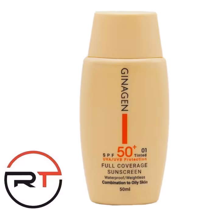 ضد آفتاب رنگی SPF50 فاقد چربی 01 ژیناژن