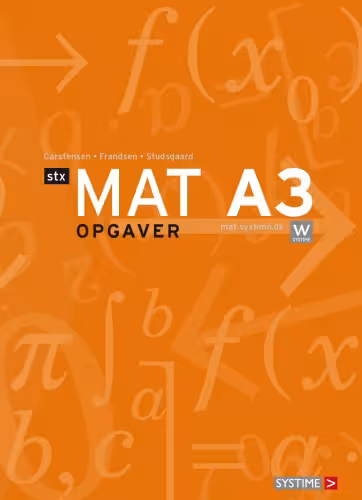 خرید و دانلود نسخه کامل کتاب Mat A3 : opgaver : stx