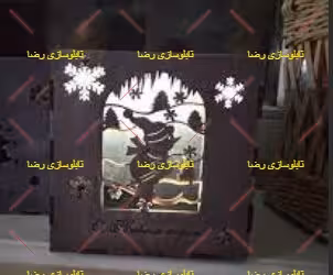 دانلود طرح آماده لیزر باکس نوری چراغ خواب کریسمس کد 2076