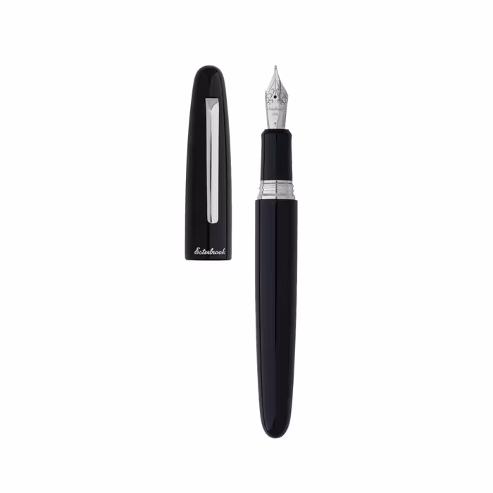 خودنویس استربروک Estie Oversize Ebony گیره کروم