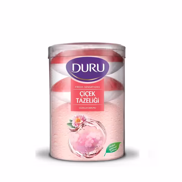 صابون دورو گل های بهاری مدل لیوانی بسته 4 عددی400 گرم