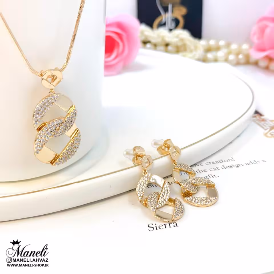 نیم ست طلایی ژوپینگ mxpg44