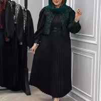 ست سه تیکه تافته و کرپ مدل نارین