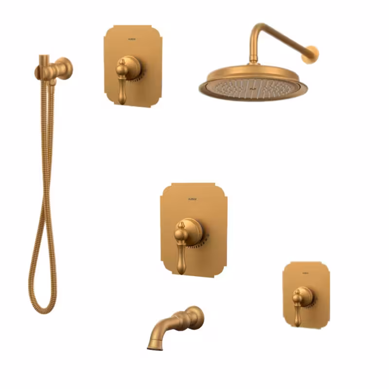 ست شیرآلات کسری مدل ناپل توکار مجموعه 6 عددی