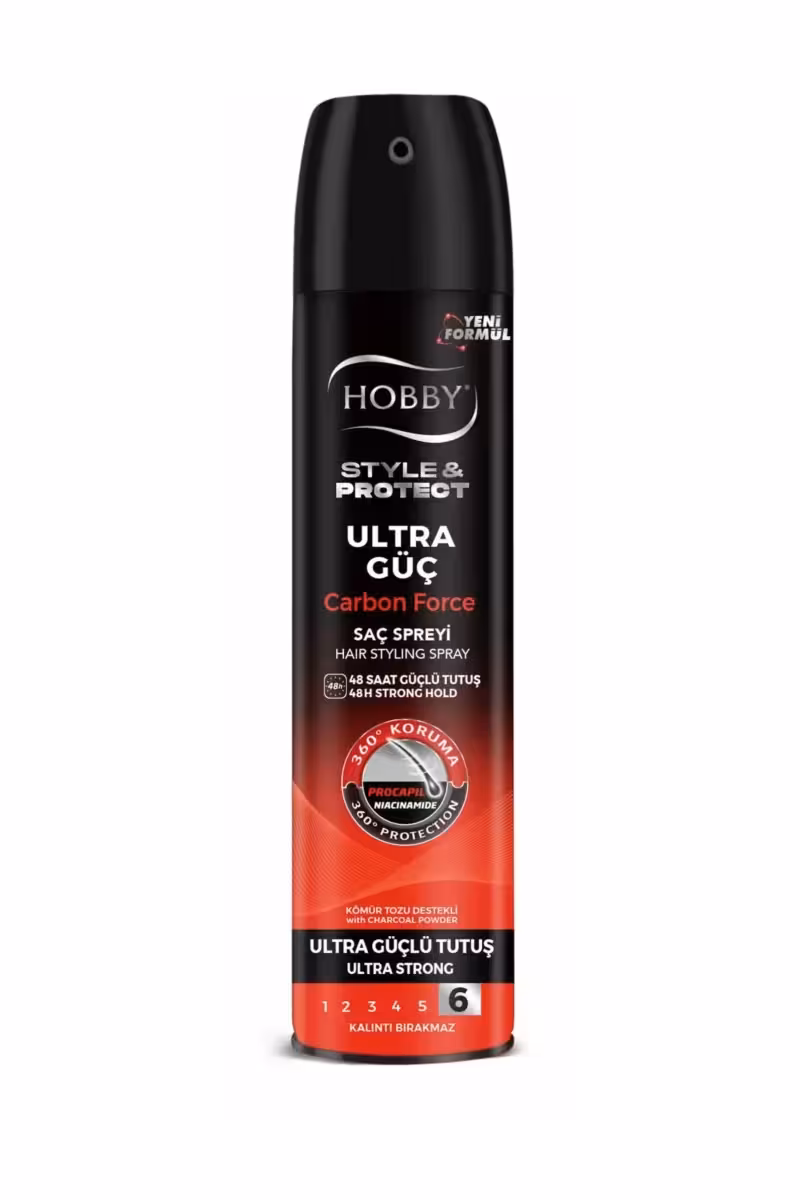 اسپری مو Hobby اورجینال خارجی هوبی Ultra Strong Hair Spray 250 ml