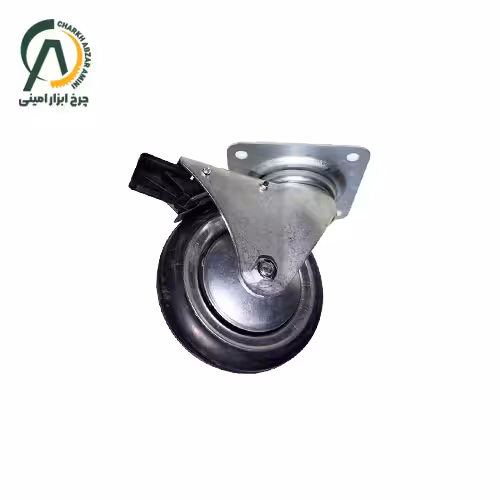 چرخ اصفهان ورقی رولبرینگی گردان ترمزدار قطر 200 میلی متر