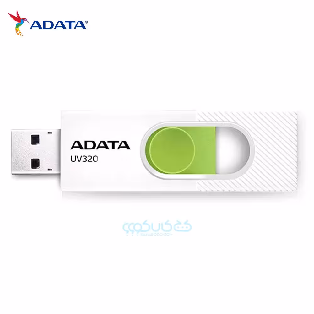 فلش مموری 128 گیگابیت ای دیتا UV320 سفید
