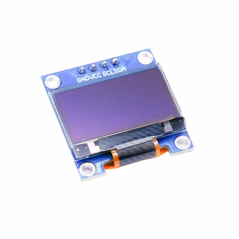 ماژول نمایشگر OLED سفید 0.96 اینچ دارای ارتباط I2C