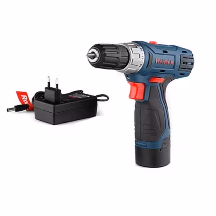 دریل پیچ گوشتی شارژی 8012 c رونیکس ، 12 ولت تک باطری ، صنعتی 2 سرعته و کلاچ 21 حالته ( ارسال رایگان ابزار حسین)