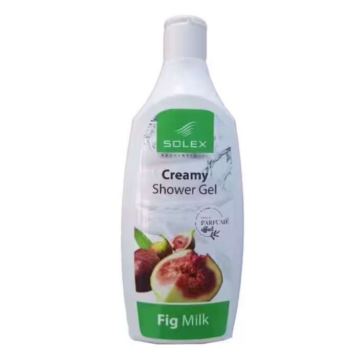 شامپو بدن کرمی سولکس solex creamy shower gel fig milk انجیر حجم500 میل