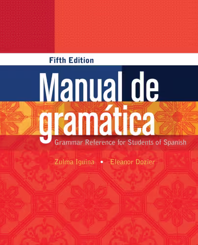 خرید و دانلود نسخه کامل کتاب Manual de gramatica - Grammar Reference for Students of Spanish
