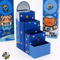 جامدادی رومیزی 4 تکه مگنتی آینه دار