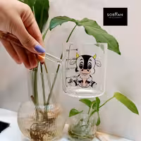 شیر جوش دسته شیشه ای