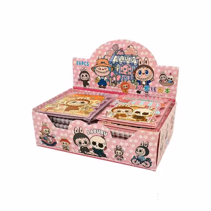 دفتریادداشت فانتزی(طرح لبوبو) همراه با استیکر کد001 یاکدXAC-003