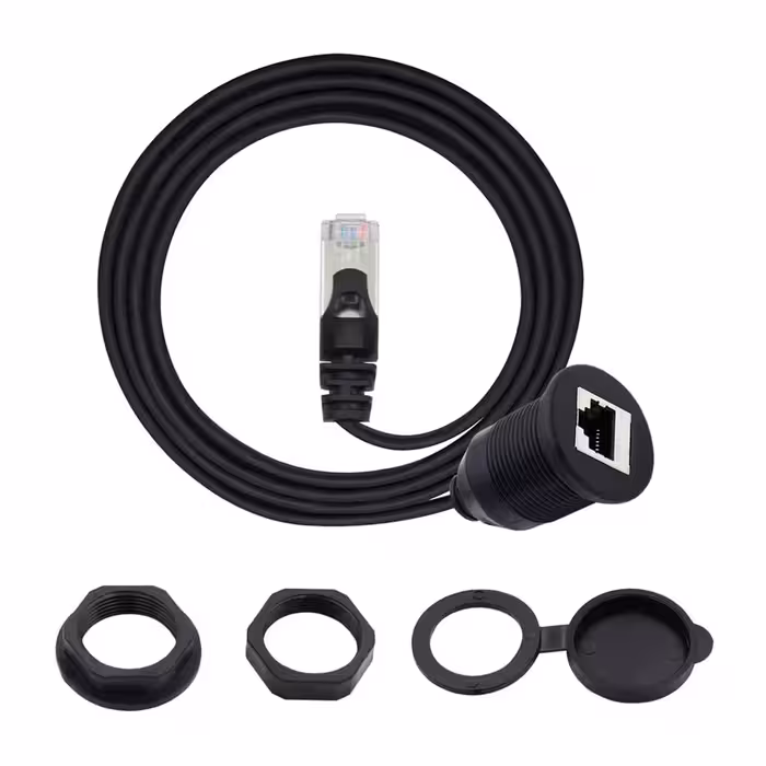 کابل شبکه پنلی ضدآب درپوش دار طول 50cm